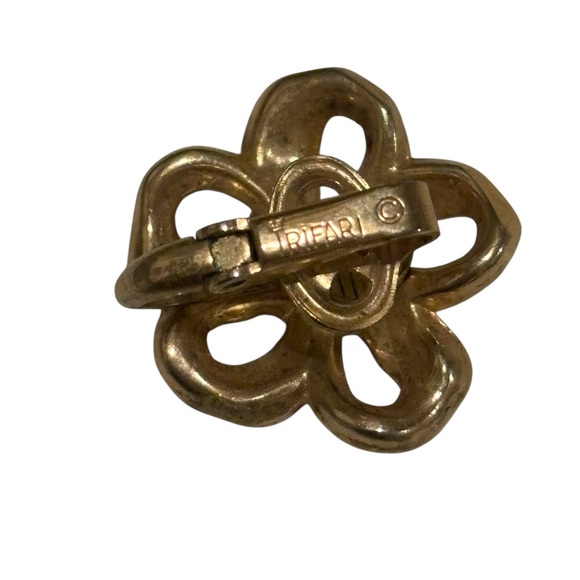 VINTAGE CROWN TRIFARI GOLDA BOW BRACELET NECKLACE EARRINGS SET DESIGNER SIGNED - Picture 4 of 9